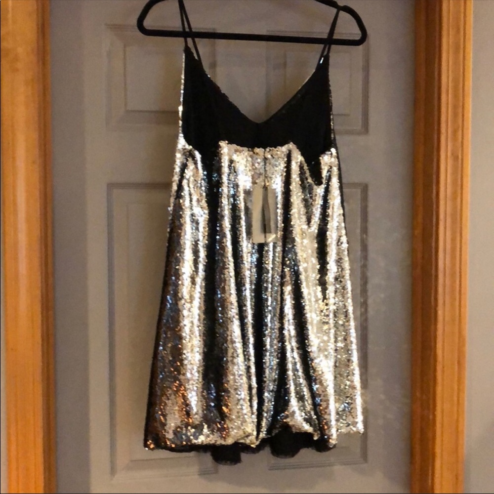 Sequin slip dress